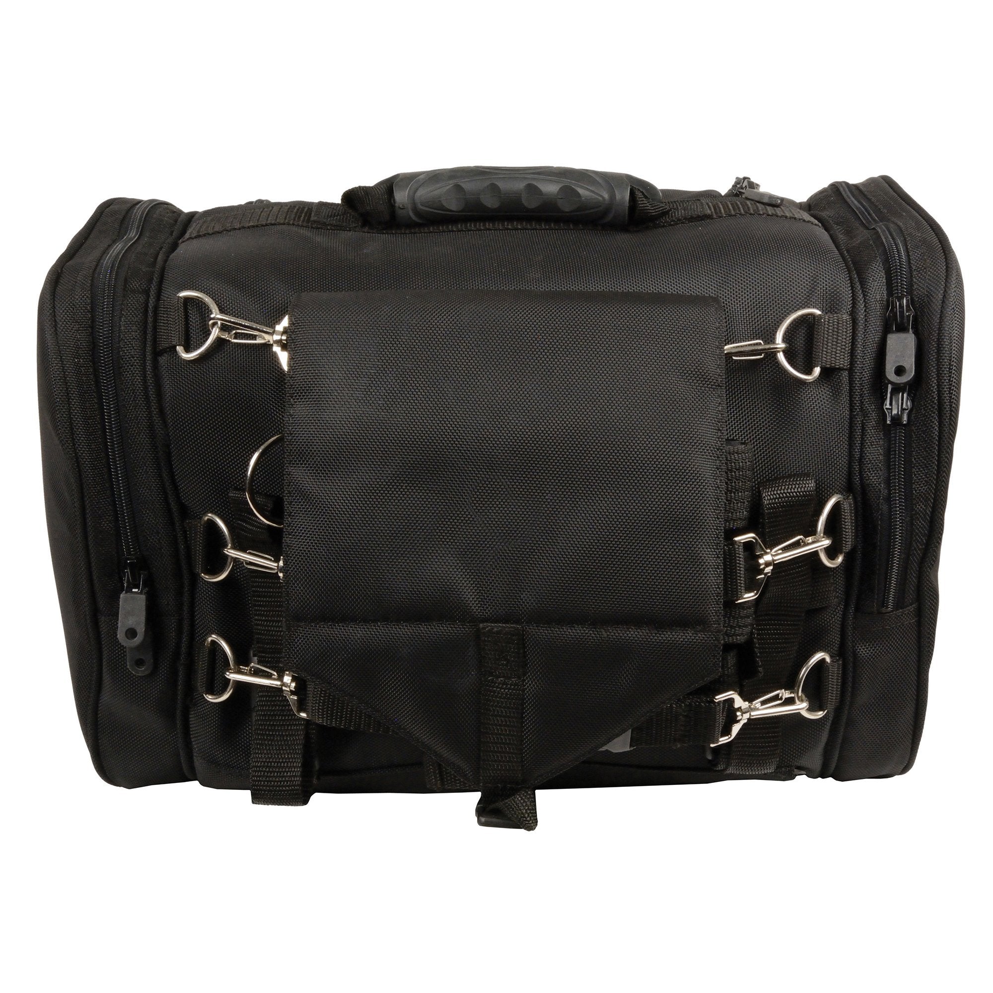 Milwaukee Performance SH684 Black Medium Textile Sissy Bar Bag with Reflective Piping