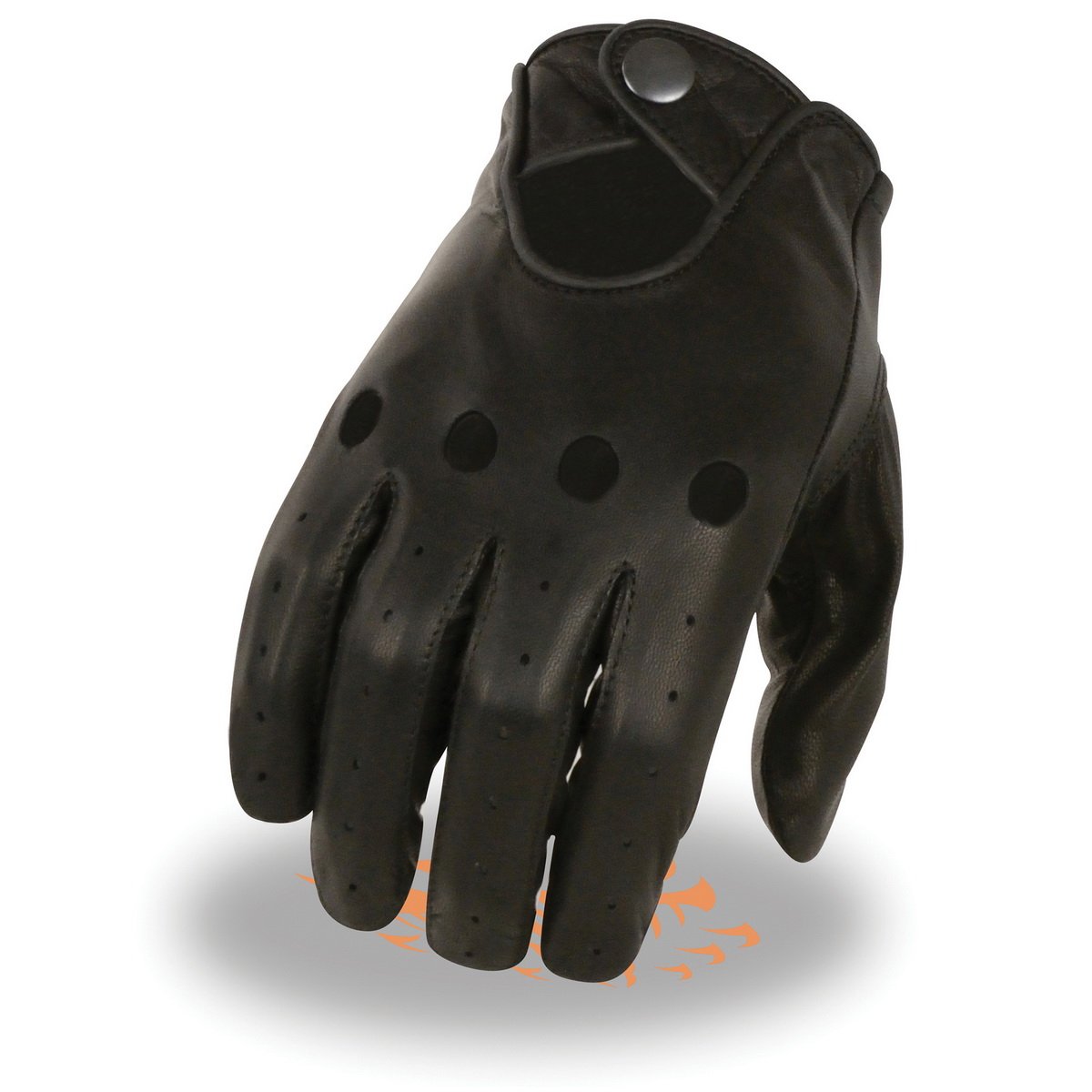 Milwaukee Leather SH729 Men's Black Unlined Leather Pro Driving Gloves
