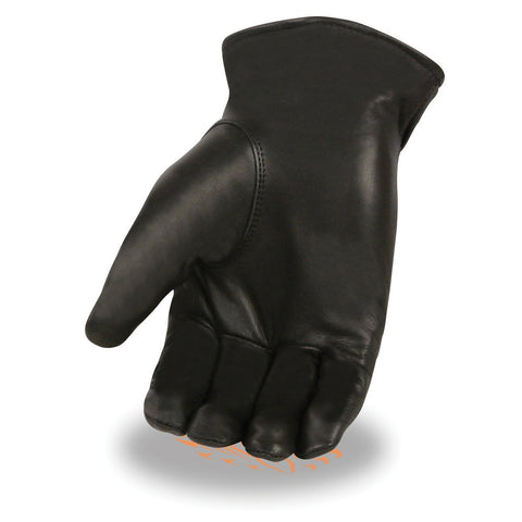 Milwaukee Leather SH264 Men's Black Leather Thermal Lined Gauntlet Gloves - Milwaukee Leather Mens Leather Gloves