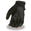 Milwaukee Leather SH76102 Men's Black and Red Textile Mesh Motorcycle Mechanics Hand Gloves W/ Amara Cloth Bottom