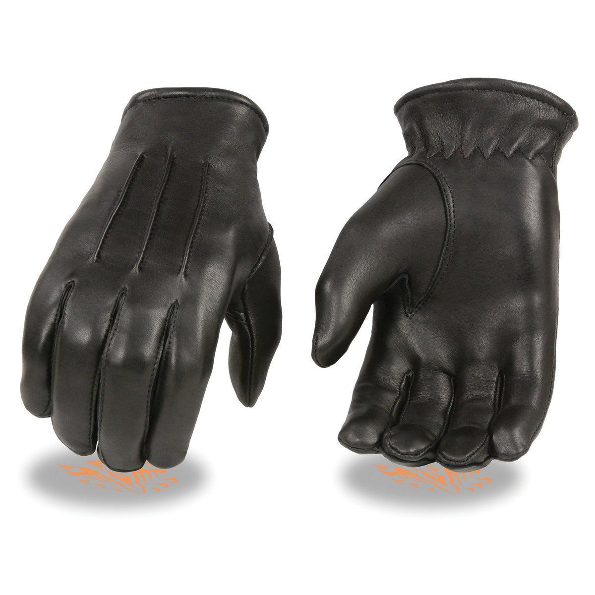 Milwaukee Leather SH865 Men's Black Thermal Lined USA Deerskin Leather Motorcycle Winter Rider Gloves