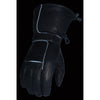 Milwaukee Leather SH873 Men's Black Leather Waterproof Gel Palm Gauntlet Gloves