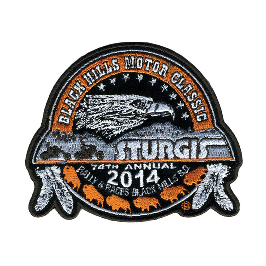 Official 2014 Sturgis Motorcycle Rally 12" Composite Logo Patch