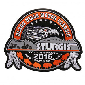 Official 2016 Sturgis Motorcycle Rally Composite Men's Patch