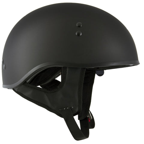 Hot Leathers T72 'Black Widow' Flat Black DOT Helmet with Milwaukee Leather MP7922FMSET Heated Balaclava Bundle