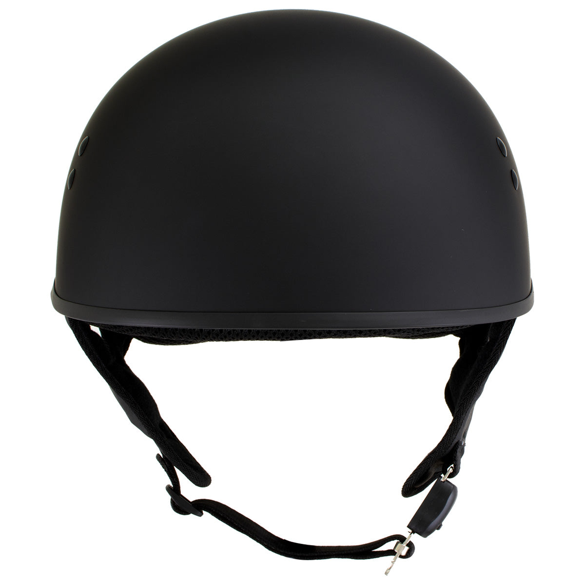 Hot Leathers HLD1001 'Flat Black' Motorcycle DOT Skull Cap Helmet