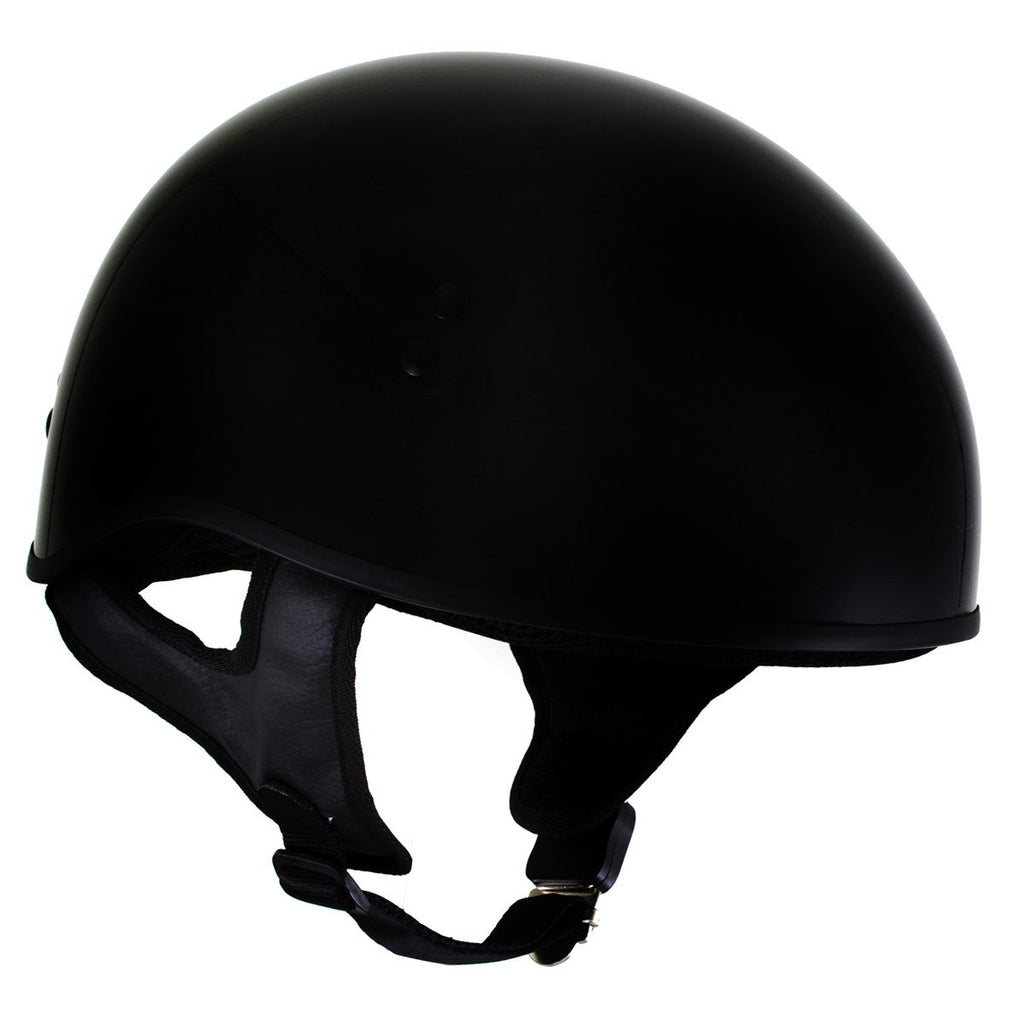 Hot Leathers T68-SP 'The O.G.' No Logo Flat Black DOT Helmet with Milwaukee Leather MP7922FMSET Heated Balaclava Bundle