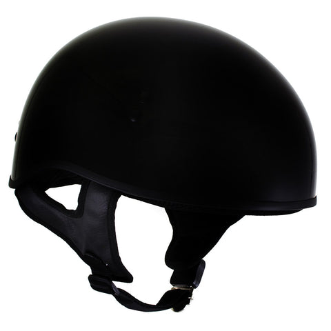 Hot Leathers T68 'The O.G.' Gloss Black Advanced DOT Skull Cap Motorcycle Helmet