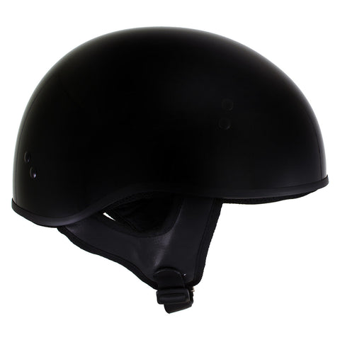 Hot Leathers HLD1002 'Gloss Black' Motorcycle DOT Skull Cap Helmet