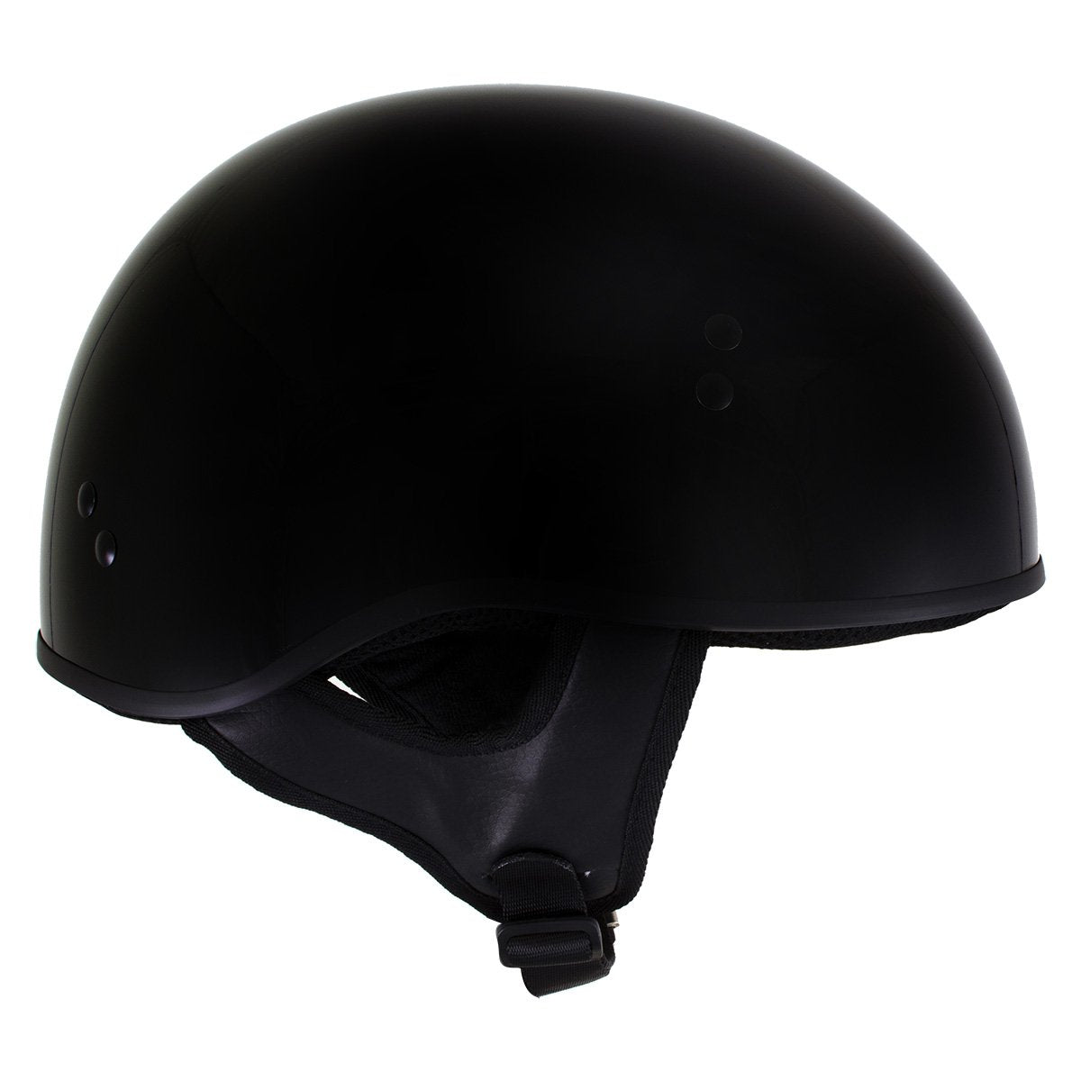 Hot Leathers T68-SP 'The O.G.' No Logo Flat Black DOT Helmet with Milwaukee Leather MP7922FMSET Heated Balaclava Bundle
