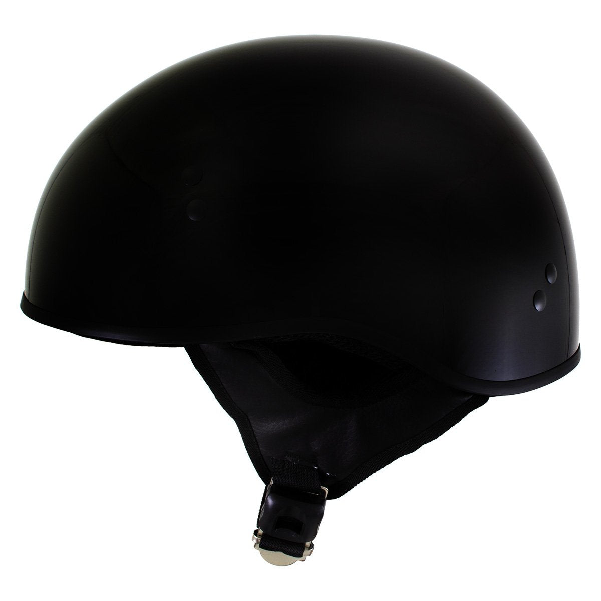 Hot Leathers T68 'The O.G.' Gloss Black DOT Helmet with Milwaukee Leather MP7922FMSET Heated Balaclava Bundle