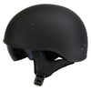 Hot Leathers T72 'Black Widow' Flat Black DOT Helmet with Milwaukee Leather MP7922FMSET Heated Balaclava Bundle