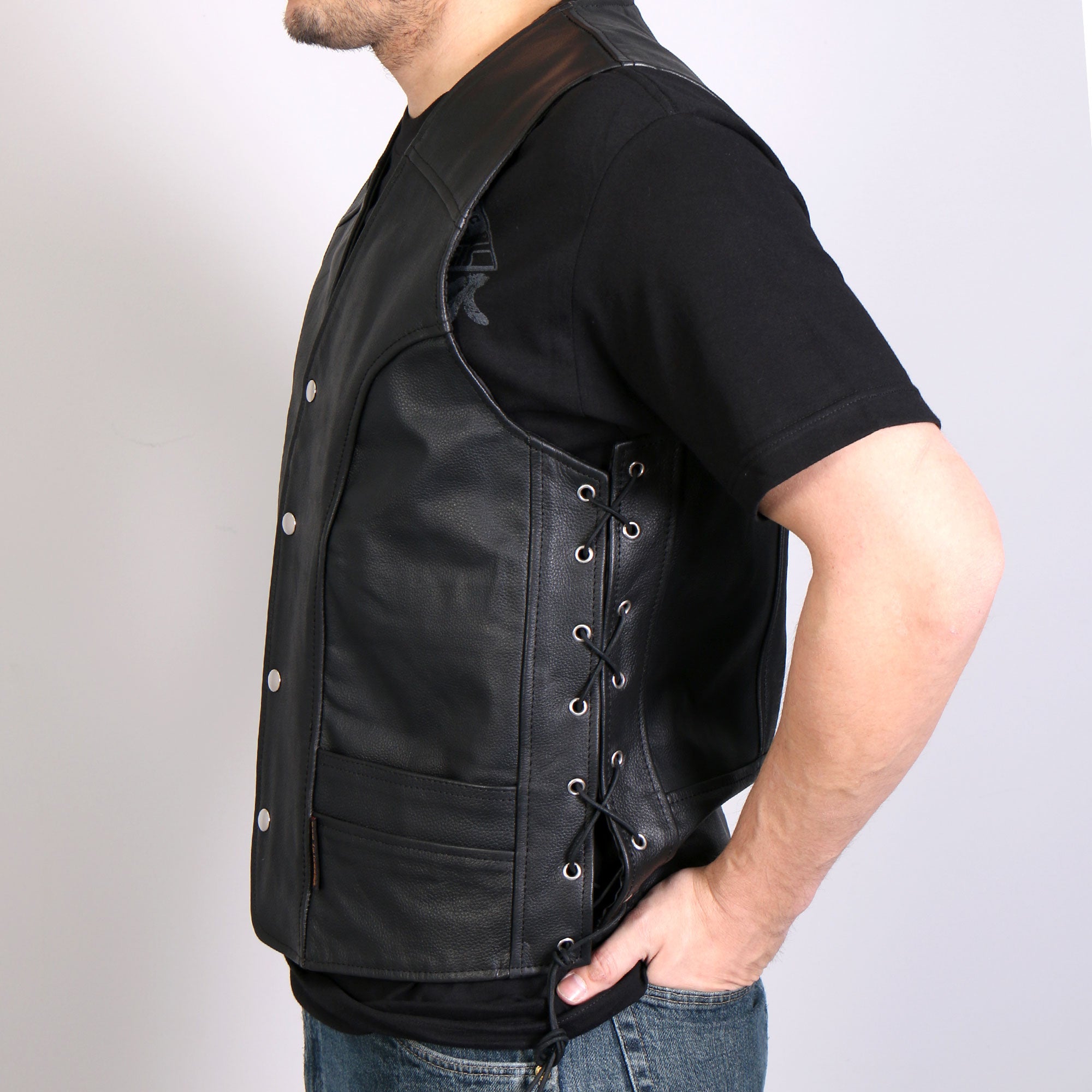 Hot leathers deals motorcycle vest