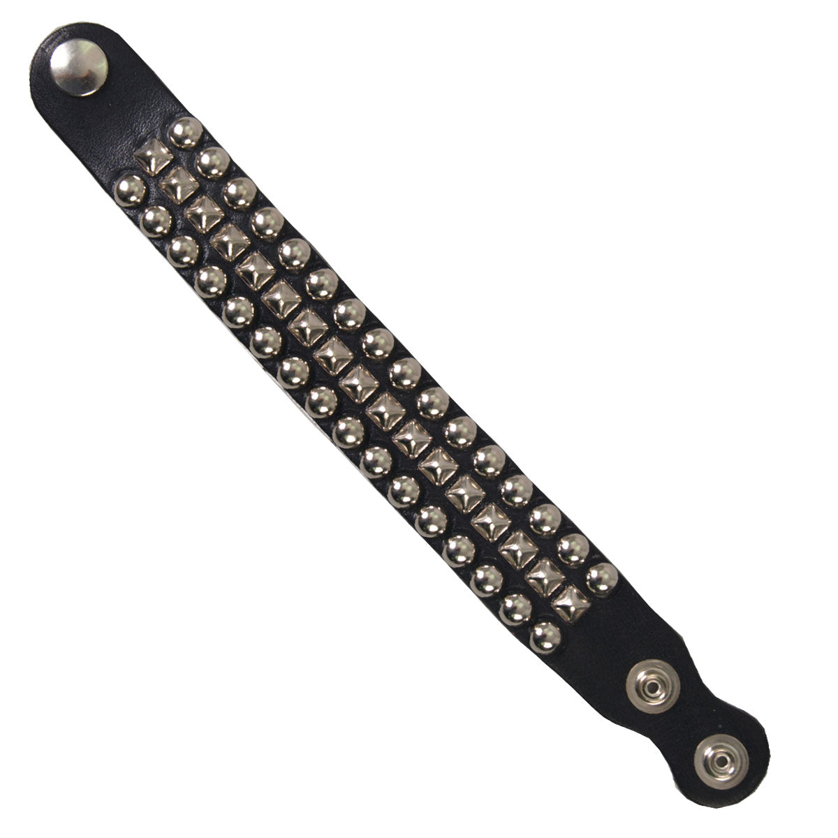Hot Leathers Leather Wrist Band with Studs