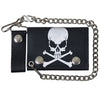 Hot Leathers Skull and Crossbones Wallet