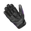 Xelement XG80208 Women's Black and Purple Mesh Cool Rider Motorcycle Gloves