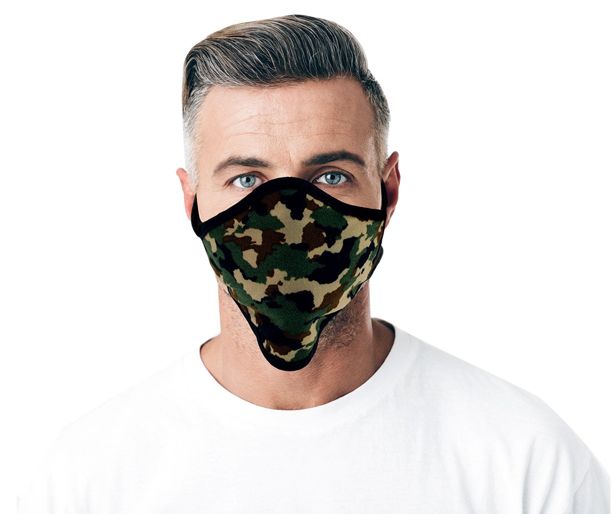 Xelement XS8006 (Multi-Pack) 'Camouflage Print' USA Made 100 % Cotton Protective Face Mask